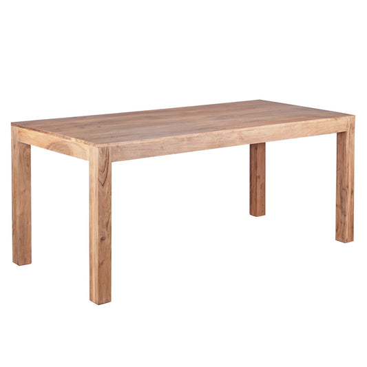 Esszimmertisch MUMBAI 180x90x76 cm Akazie Massivholz Esstisch Zeitlos, Küchentisch Rechteckig, Holztisch Esszimmer Schlicht, Großer Speisetisch Holz