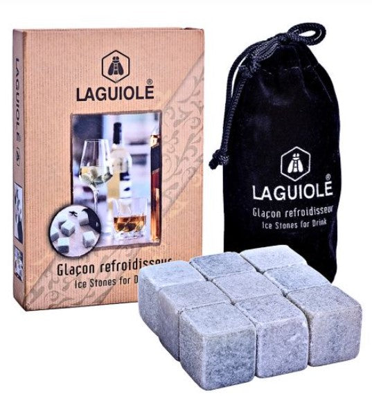 Laguiole Eiswürfel Set Ice Stone 9-Stück