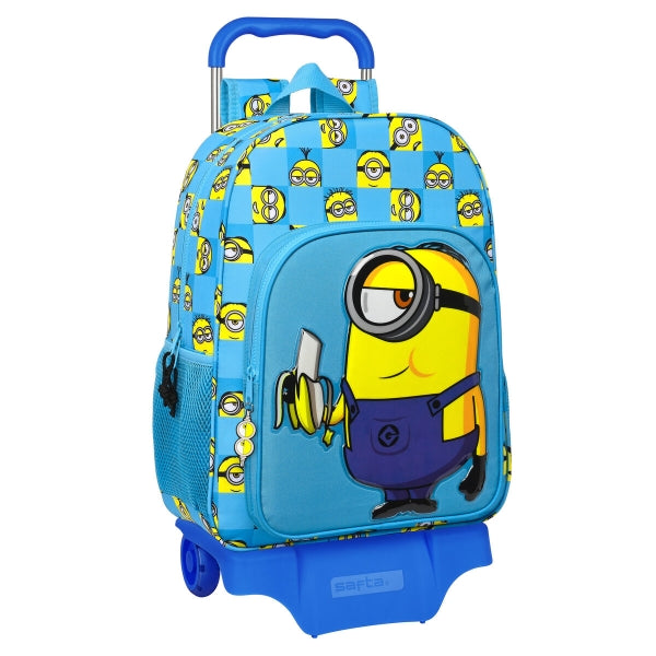 Schulrucksack Minions Minionstatic Blau (33 x 42 x 14 cm)